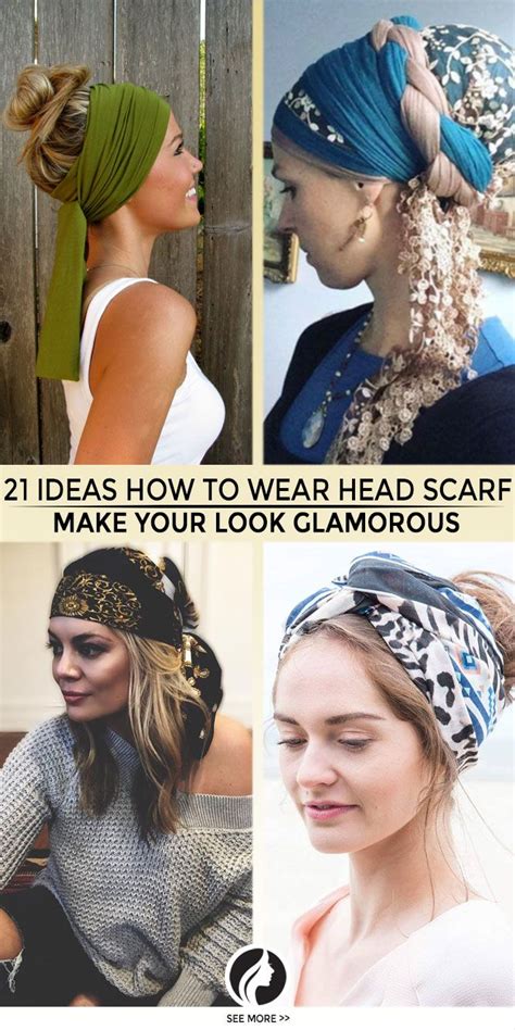 30 Ideas How To Wear Your Head Scarf To Make Your Look Glamorous Hair Scarf Styles Scarf