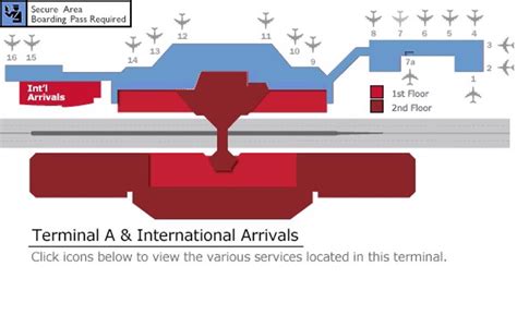 San Jose Airport Map Sjc Printable Terminal Maps Shops Food