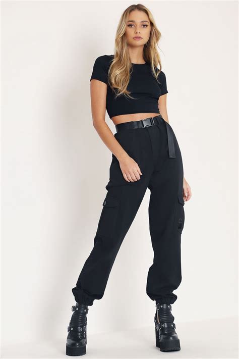 Black Cargo Pants Bm Essentials Collections Cargo Trousers Outfit