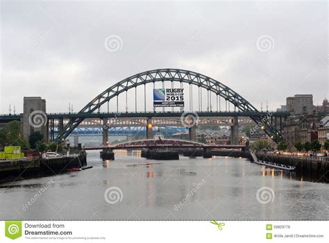 Bridge On Tyne River Newcastle England Editorial Stock Photo Image