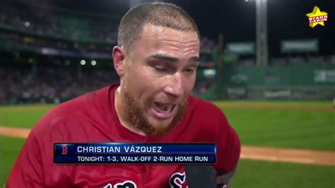 Red Sox Catcher Christian Vazquez Smacks Walk Off Two Run Home Run In