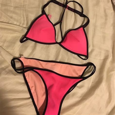 Victoria Secret Neon Pink Bikini Neon Pink Bikini Victoria Secret Bikinis