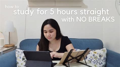 How To Study For 5 Hours Straight With No Breaks In Med School 📚 Youtube