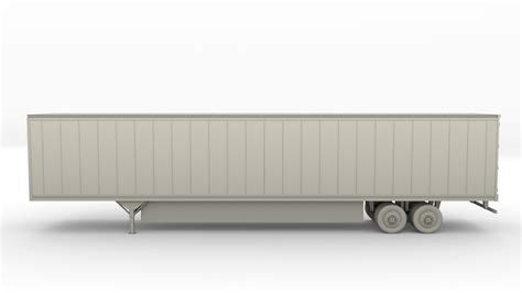 Box Semi Trailer 3d Model Turbosquid 1395358