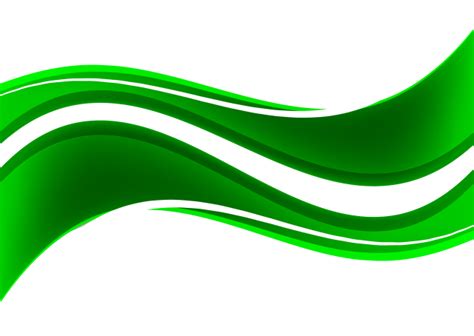 Green Wave Vector Png