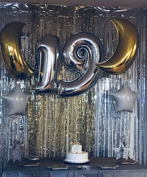 19th Birthday Party Star And Moon Theme Birthday Ideas For Her 19th