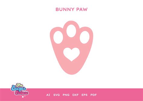 Bunny Paw Print Svg Rabbit Paw Print Easter Bunny Svg Etsy Canada