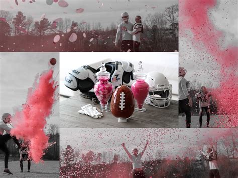 Football Gender Reveal 10 Filled With Powder And Confetti Etsy