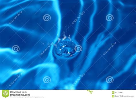 Water Dripping Or Water Ripples In A Pond Stock Image Image Of