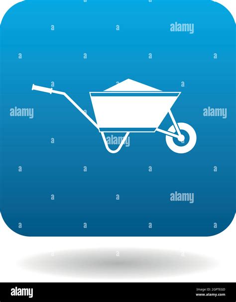 Wheelbarrow Icon In Simple Style Stock Vector Image And Art Alamy
