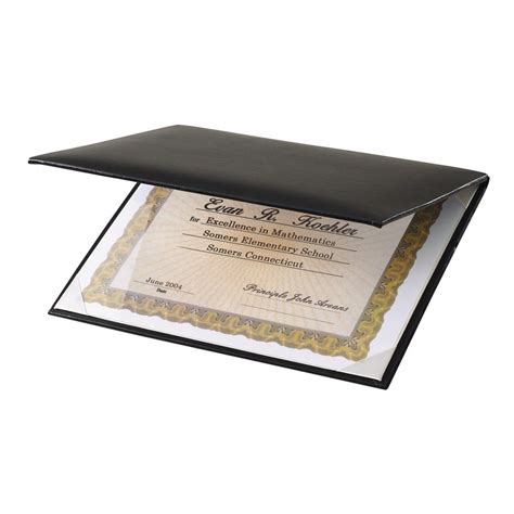 Clear Cover Padded Certificate Holder Awardmakers