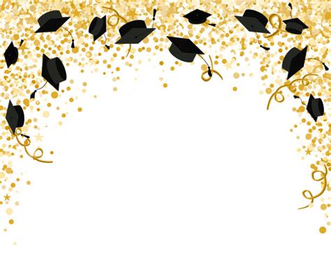 Graduate Cap And Confetti Illustrations Royalty Free Vector Graphics