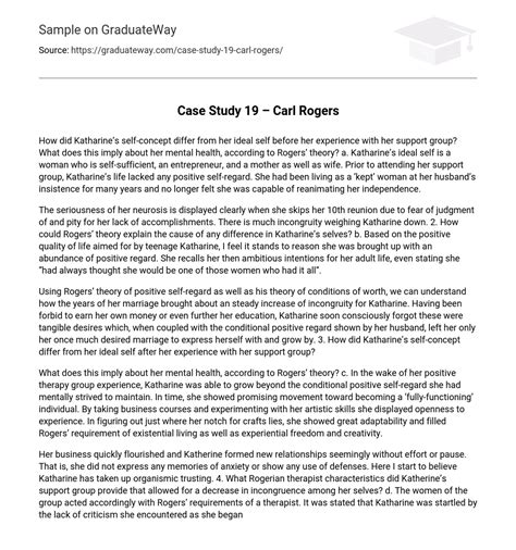 😝 Carl Rogers Case Study Carl Rogers And Gloria Counselling Tutor