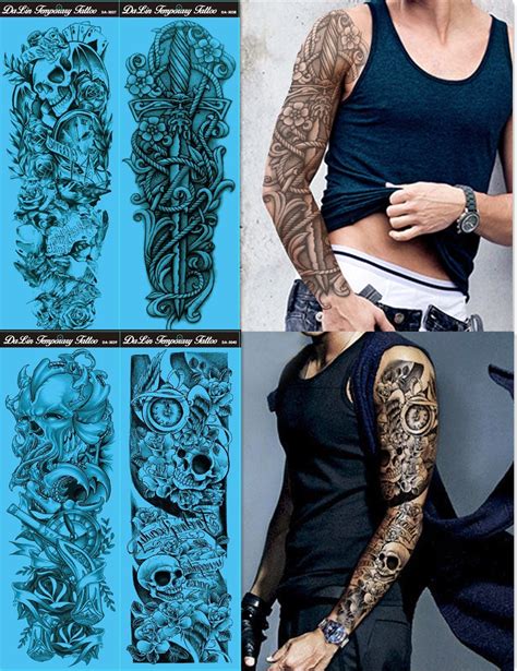 Buy DaLin Sheets Extra Large Temporary Tattoos Full Arm Set Online At DesertcartINDIA