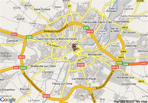 Caen Map And Caen Satellite Image