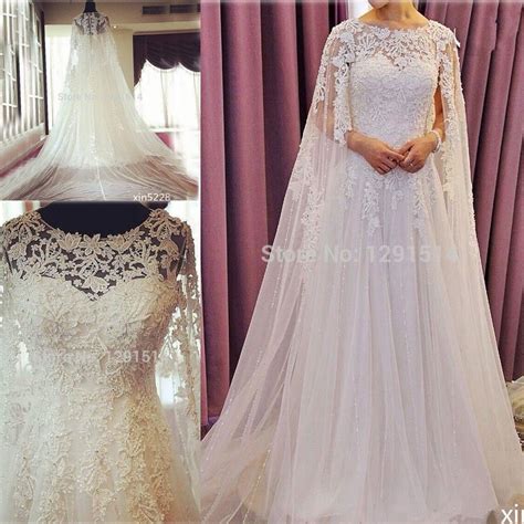 Illusion White Muslim Wedding Dress With Wrap New Arrival 2017 Lace