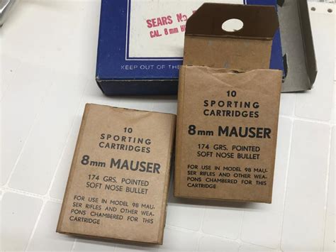 8mm Mauser Classic Ammo 20 Rounds Soft Point By Sears Interarms 8mm Mauser For Sale At