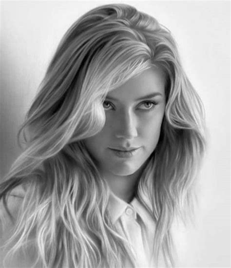 A Black And White Photo Of A Woman With Long Blonde Hair Wearing A