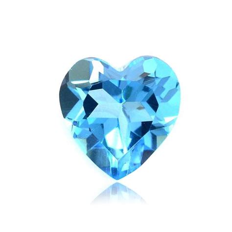 Swiss Blue Topaz Heart Shape Aaaaa Quality Loose Gemstone Etsy