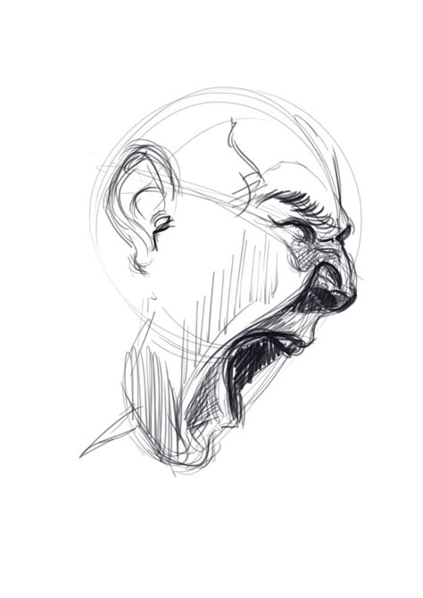 How To Draw Screaming Faces A Tutorial Javi Can Draw