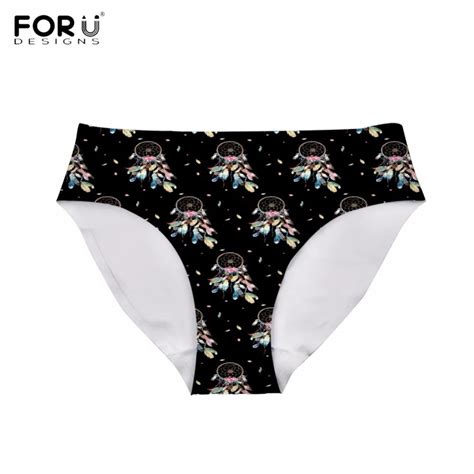 Forudesigns Casual Summer Girl Sexy Panties Fashion Dreamcatcher Print