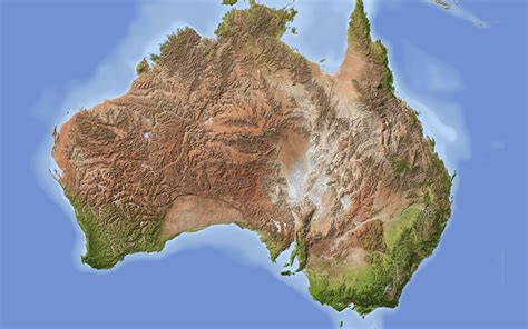 Carte Continent Australien Australie Carte Continent