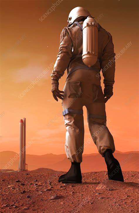 Astronaut On Mars Stock Image F0272882 Science Photo Library