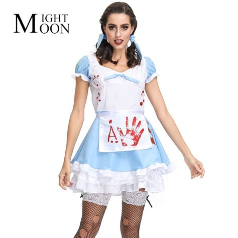 Moonight Woman Fairy Tale Costume Cosplay Queen Zombie Alice In