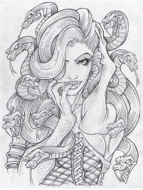 Dibujos De Medusa Perfecto Para Colorear