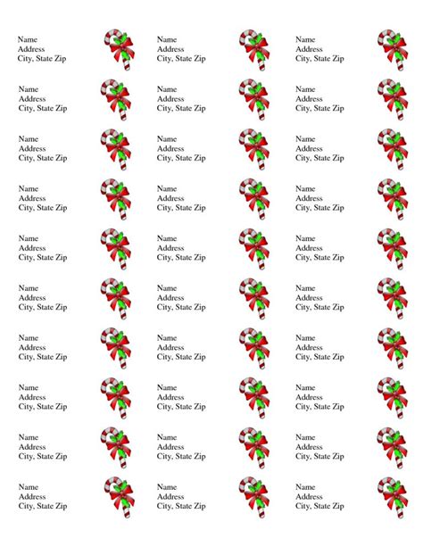 Christmas Address Labels Template 10 Examples Of Professional