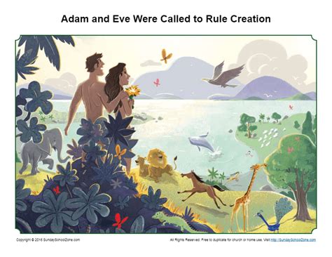 Free Printable Adam And Eve Bible Activities On Sunday School Zone