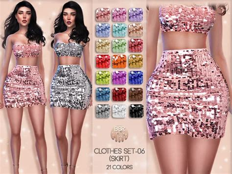 Clothes Set 06 Skirt Bd39 Sims 4 Mod Download Free