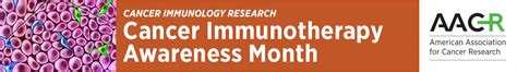 Cancer Immunotherapy Month Cancer Immunology Research American