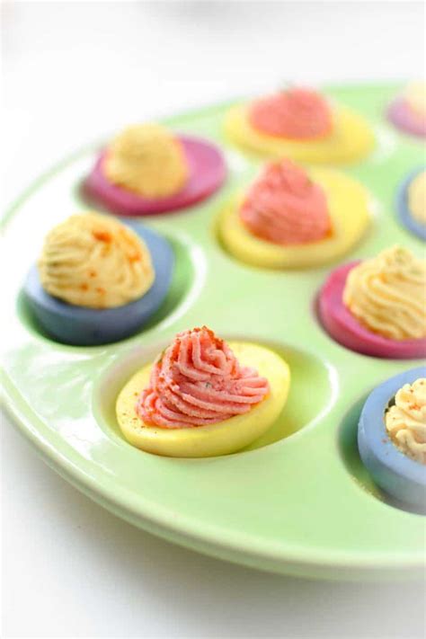 Naturally Dyed Deviled Eggs Emily Kyle Nutrition