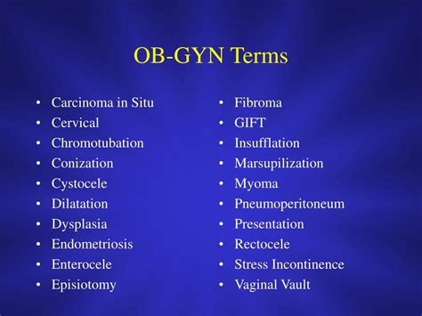 ppt introduction to obstetrics and gynecology powerpoint presentation id 555274