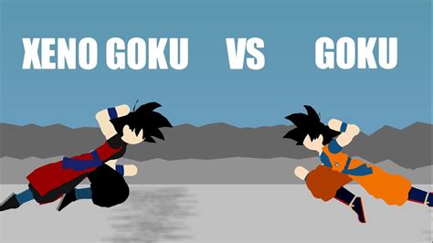 Xeno Goku Vs Goku Short Stick Nodes YouTube