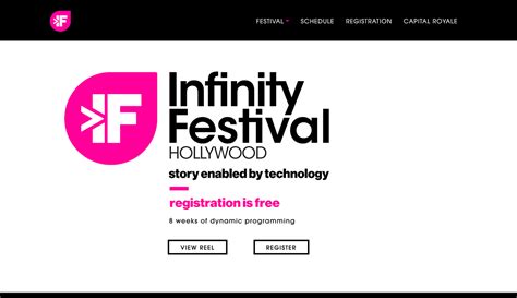 Infinity Festival Hollywood Flagship Website On Behance