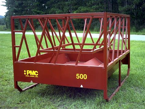 Pmc Model 500 Feeder On Skids Use For Round Or Square Bales Pmc The