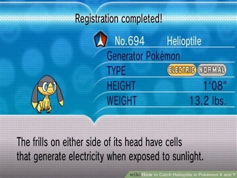 How To Catch Helioptile In Pokémon X And Y 7 Steps