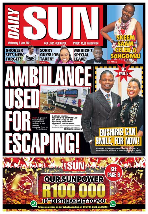Daily Sun June Newspaper Get Your Digital Subscription