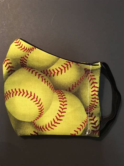 Softball Face Mask That Is Machine Washable Reusable And Etsy