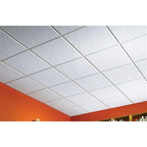 Usg Ceilings 2 Ft X 2 Ft Luna White Shadowline Tapered Edge Lay In