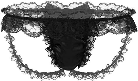 choomomo men s sissy pouch panties satin lace bikini briefs girly cross dresser underwear at