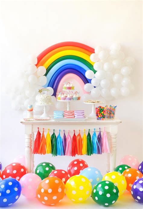 Rainbow Birthday Party For Kids Rainbow Themed Party Ideas Festa