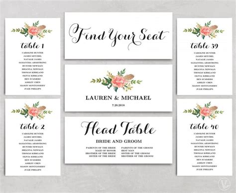 The elegant place cards that i shared back in june of 2013 were the clear winner. Wedding Seating Chart Free Template ~ Wedding Invitation ...