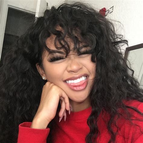 Heart triangle and square faces. Beautiful long curly hairstyles with bangs human hair wigs ...