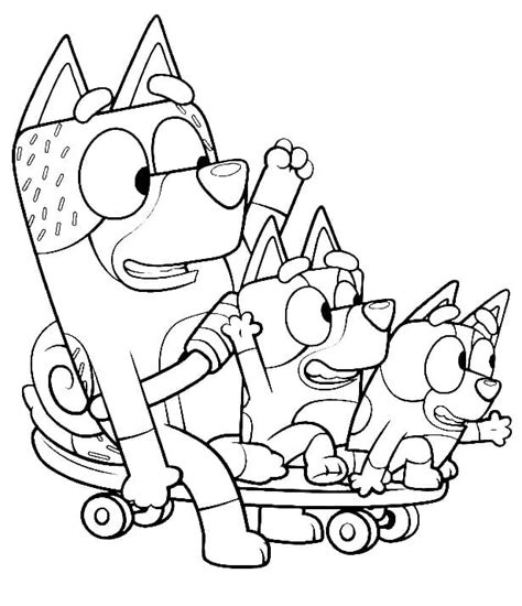 Bluey Coloring Pages Coloringlib