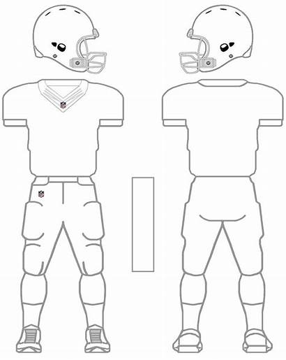 Football Jersey Template Uniform Printable Nfl Blank