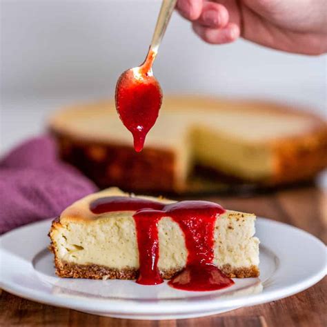 Käsekuchen mit Keksboden Rezept für New York Cheesecake