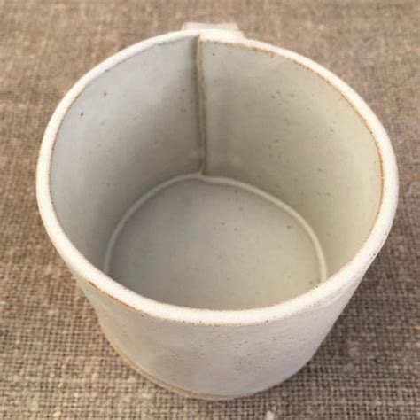 Handmade Stoneware Mug Wheat Design Ceramic Pottery Rebecca